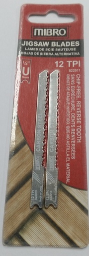 [MIB/822441] Jigsaw Blade, Sabre 06tpi 1/4" Wood Fast 2 per Card