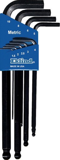 [FLH/25430085] Hex Key Set, Ball-End Long Arm Metric 9 Piece