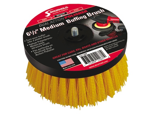 [SHD/3206] Brush, DAP Scrub Ø:5" Medium Bristles fits Dual Action Polisher