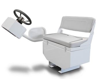 [INM/310R-AL] Helm Console, Aluminum with Cushion for Dinghy