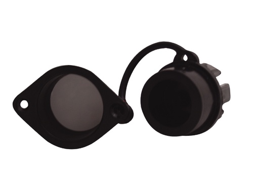 [OSC/1853400] Drain Socket, Black Plastic 1 Way-OutflowØ36mm Oval