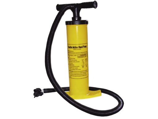 [OSC/6644658] Hand Inflator, Stirrup 6Lt Double-Action Heavy Duty Yellow