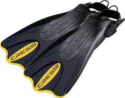 [CRS/CA135141] Fins, Open Heel Adjustable Size M/L Black/Yellow