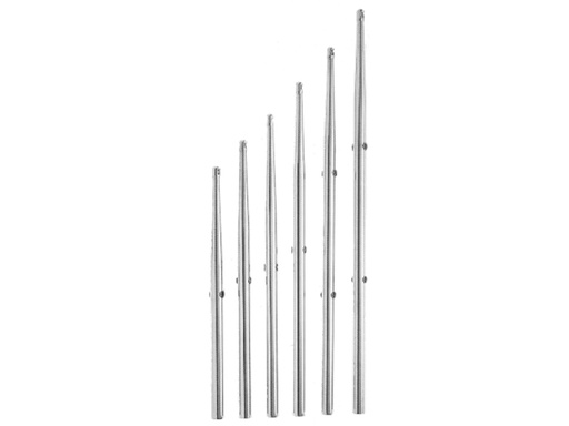 [HYE/16632] Stanchion, Stainless Steel Length:630mm with 2LifeLine-Holes