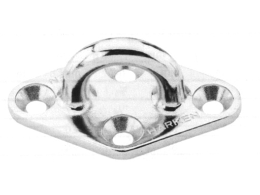 [HAR/689] Padeye, Stainless Steel Diamond Base 59x98mm 4Holes