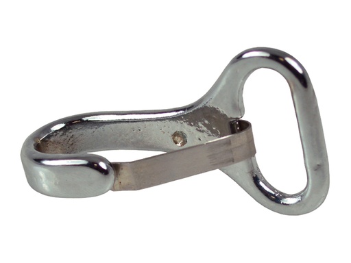 [SDG/139895-1] Snap Hook/Carabiner, Chrome Plated Brass for Webbing:1" Hook at 90º