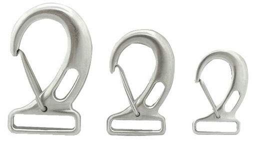 [OSC/0924902] Snap Hook/Carabiner, Eye:32mm Stainless Steel Flat with Rectangle