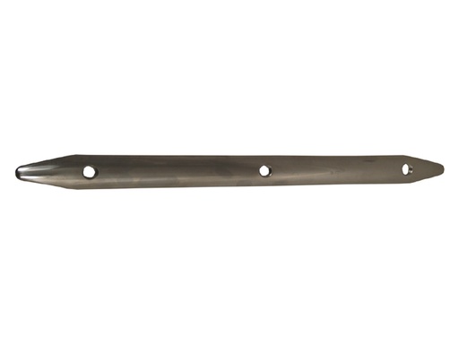 [LEW/RS3/4X12] Rubbing Strake, Stainless Steel Hollow 3/4 x 12"