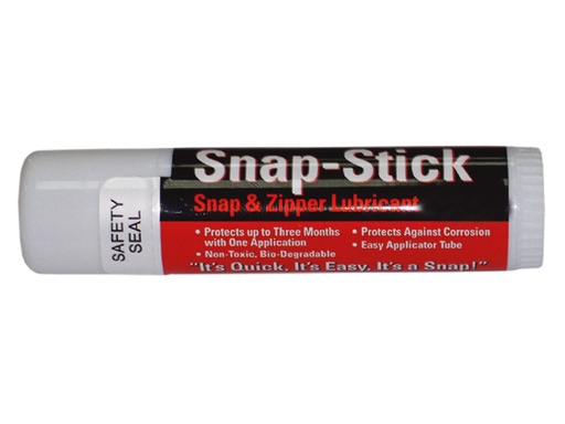 [SHD/251] Lubricant, Clear Wax "Snap-Stick" for Snaps & Zippers Tube .45oz