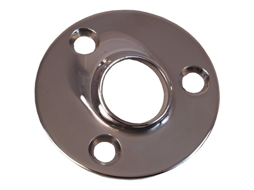 [MTO/8731465] Weld Base, Stainless Steel Low Profile RoundØ74mm for Tube at 60º