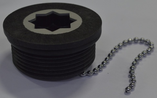 [GOI/100759] Cap, Black Plastic for Deck Fill Winch Handle Socket
