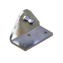 [AMR/BR-211-32] Bracket, Angle Tall 10mm Stainless Steel with Ball Stud
