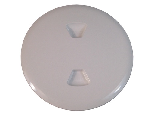 [BEC/DP50-W] Deck Plate, 5" Overlap Screw Out Passage OutØ7" White