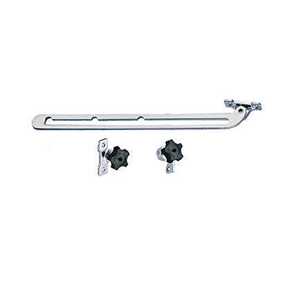 [PRK/1290DP0CHR] Hatch Adjuster, Windshield Chrome Plated Zinc 12" Side Mount