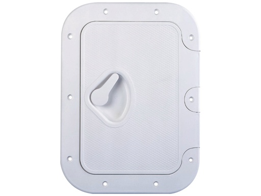 [NUO/196567] Access Hatch, Rectangular White Plastic oaSz:375x275mm