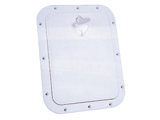 [NUO/45163] Access Hatch, Rectangular White Plastic oaSz:306x356mm