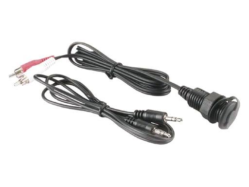 [PLP/IC-3_5PM] MP3 Adapter, Waterproof 3.5mm Socket to 2x RCA Plug