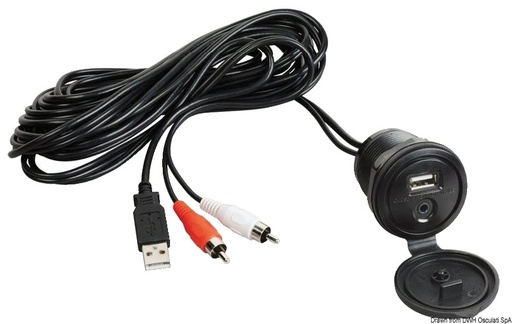 [OSC/2953008] Cable, Auxiliary USB-AUX with Watertight Panel