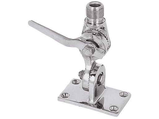 [SHK/4187] Antenna Mount, on-Flat-Base Ratchet Stainless Steel with Lever