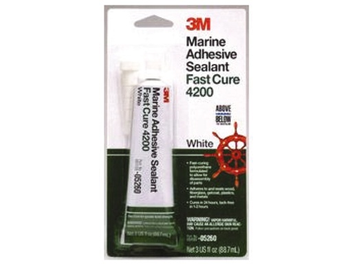 [MMM/05260] Sealant, 4200 Polyurethane FastCur White 3oz/Tube