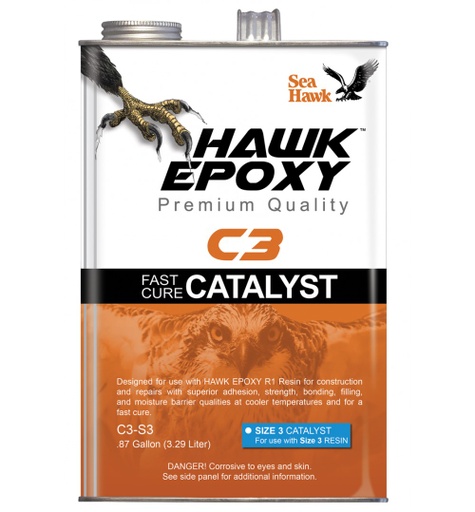 [SEH/C3-S3] Epoxy Hardener, Fast Size 3 C3 Catalyst 0.87Gal