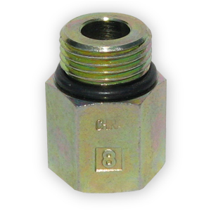 [RAC/911-08-F6] Adapter, 3/4-16 ORing to 3/8"-18Fpt for 500FG