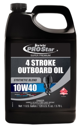 [STB/28200] Outboard Oil, 4 Stroke SAE:10W-40 ProStar Gal