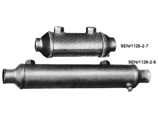 [SEN/1125-2-5] Oil Cooler, Hose:1" OilPip:3/8Fpt Length:5"