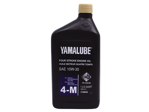 [YAM/LUB4STRKQT] Outboard Oil, 4 Stroke SAE:10W-30 Qt YamaLube