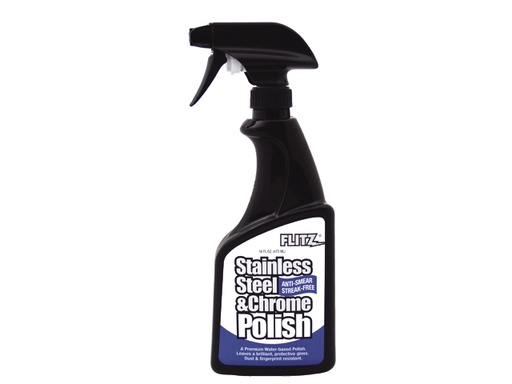 [FLI/SS-01306] Metal Polish, Clear Stainless & Chrome 16oz Finger Spray