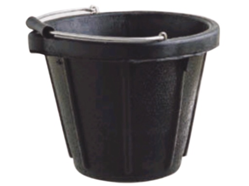 [BM/BUCKRUB-ALU] Bucket, Rubber Aluminum Tie-Loop 10L