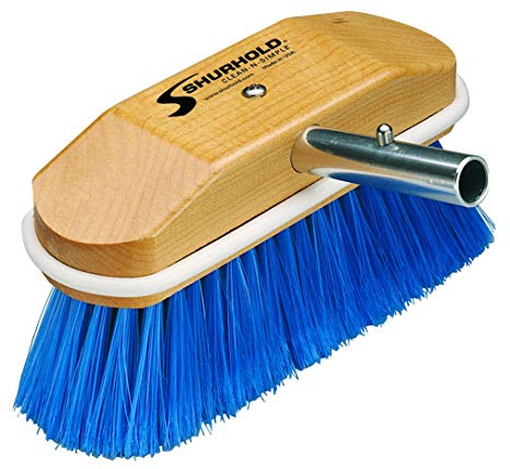 [SHD/310] Brush, 8" for Hull Extra Soft Blue Bristles Shur-Lok Male