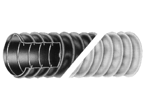 [HS/VEB3-10] Hose, Blower/Bilge Vent Black 3" #402 Length:10'