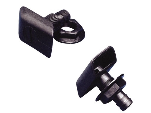 [NUO/44903] Tank Vent, Straight Black Plastic for Hose:1/2