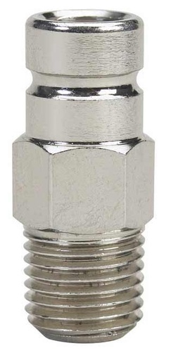 [MLL/33450-10] Fuel Connector, 1/4" Nissan/Tohatsu Male Barb Chrome Plated Brass