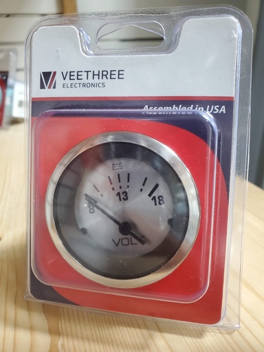 [VTH/63478E] Voltmeter, 8 to 18Vdc Sterling