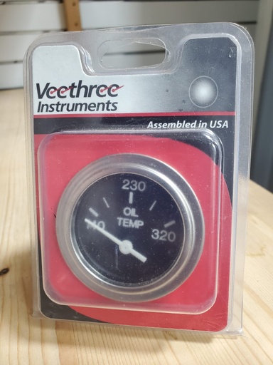 [VTH/80596E] H.D. Oil Temperature Gauge 2" Dial 140-320f