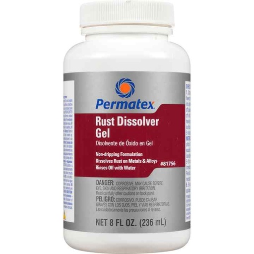 [PRM/81756] Rust Dissolver, Gel 8oz/Bottle