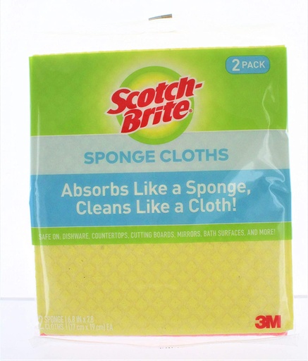 [MMM/09055] Sponge Set, Cloth 2 Pack