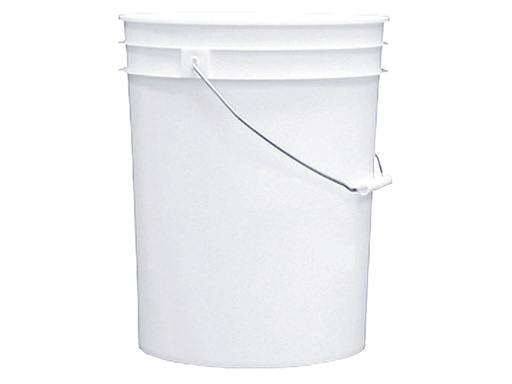 [ENC/51640] Bucket, Plastic White 90mil 5Gal Pail