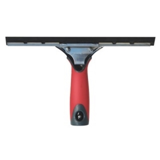 [SHD/1416] Squeegee, 16" Stainless Steel with Red Plastic Handle and Shur-Lok Male