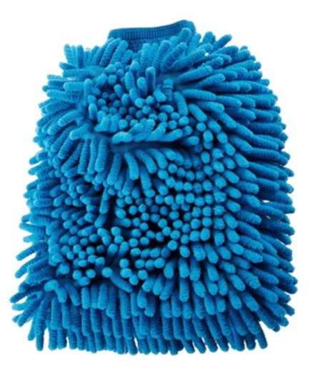 [STB/40105] Microfiber Reggae Wash Mitt Blue