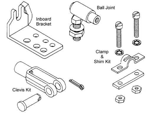 [TEL/031419] Clip Bracket, for Control Cable 3300