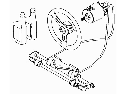 [TEL/HH4015] Steering Helm, Hydro with Tilt System Baystar 1.6 Sport