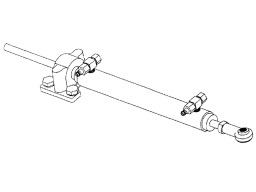 [TEL/HC53133] Steering Cylinder, Inboard BA135-7TM 8.3inÂ³