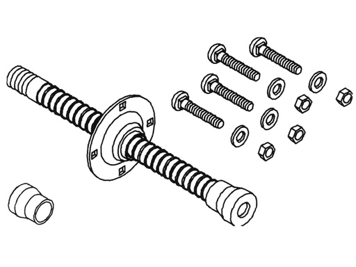 [TEL/SA27254] Steering Mount, Cable Stop 90º Splashwell