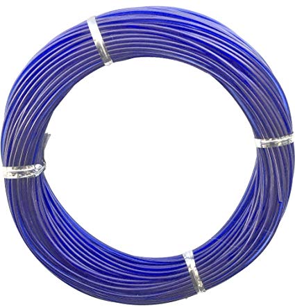 [HEN/0391-0020] Outrigger Line, 100' 400Lb with Crimps Blue