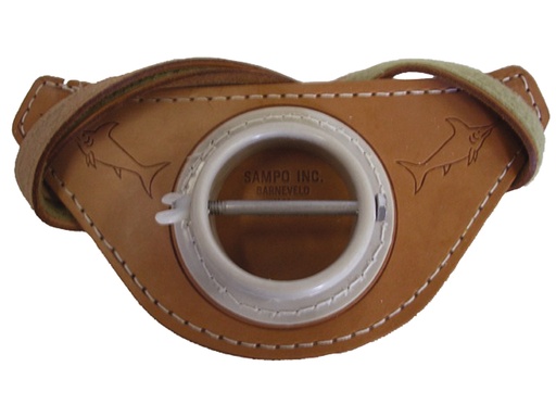 [HEN/0373-0008] Rod Belt, Leather with Pad Gimble & Bar