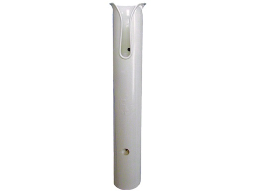 [TAC/P04-0111W] Rod Storage, White Plastic with Stainless Steel Mount Hardware