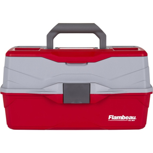 [FLM/6383TB] Tackle Box, Hard 3-Tray Red